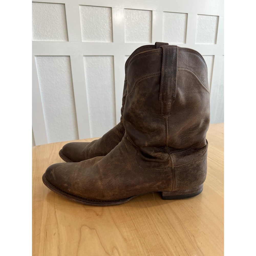 Tecovas The Earl Men's Size 14 D Cafe Goat Leather Cowboy Western Roper Boots